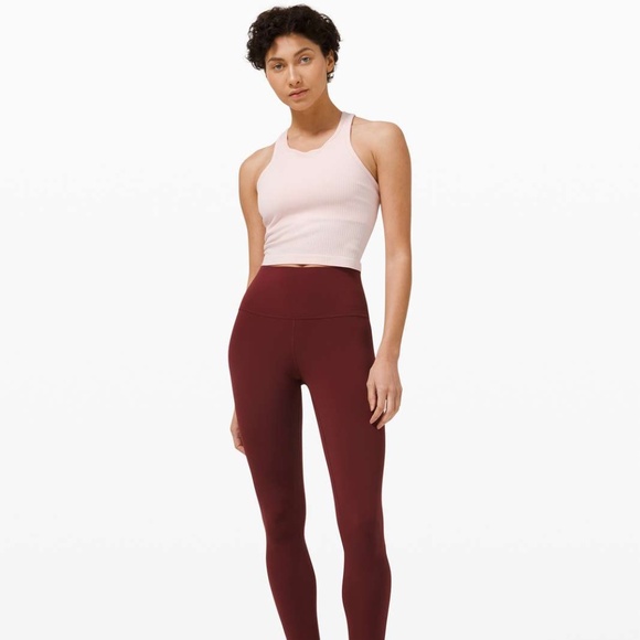 Lululemon Align Hi Rise Pant 25" Red Merlot / Size 4 - Picture 1 of 5